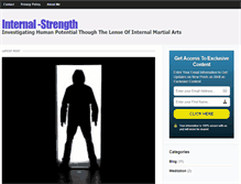 Tablet Screenshot of internal-strength.com